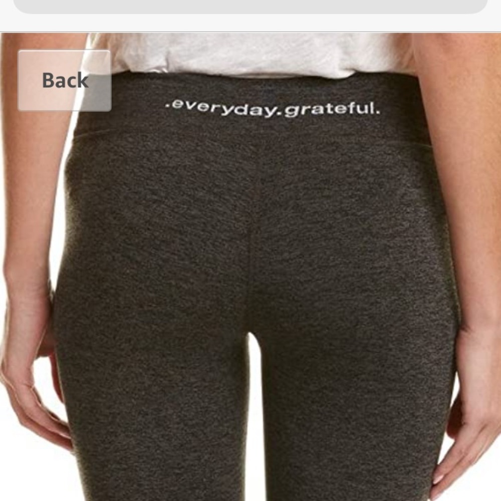 GOOD HYOUMAN CAPRI LEGGINGS IN GREY